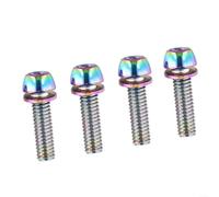 4pcs M5 20mm M6 20mm Bike Screws Bolts Set Constructed from Steel Material (M6x20 colorful2)