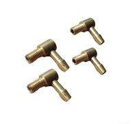 4pcs M5 Brass Motor ESC Water Cooling Nipple Fuel Nozzle 90 Degree for RC Boat, Fits 3 4mm Inner Diameter Tubing