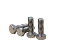 4pcs M5 X 10/12/15/20/25/30/35/40mm Hex Titanium Bolts Male Screws Outer Hexagon Socket Full Thread Pitch TA2 Pure Ti Metric