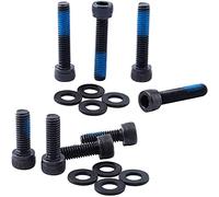 4PCS M6 18MM Bike Disc Brake Mount Adapter Bolts Washers Gasket Fix Screw and 4PCS M6 30MM Brake Caliper Bolts Washers Gasket Fix Screw