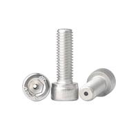 4pcs M6×45mm(ID=2mm) 304 stainless steel hexagon socket head through-hole bolt, hollow exhaust screw