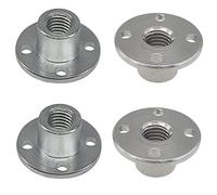 4Pcs M6 Flange Coupling Connector, Threaded Shaft Gear Motor Flange Nut DIY Coupling Screw Guide shaft Support for The Motor