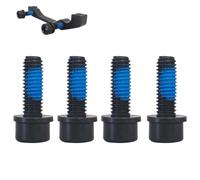 4Pcs M6x18mm MTB Caliper Bolts Bike Hydraulic Disc Brake Caliper Adapter Bolts Compatible with Shimano Bike Overall Length 25 mm Black