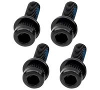 4Pcs M6x18mm MTB Caliper Bolts Bike Hydraulic Disc Brake Caliper Adapter Bolts Compatible with Shimano Bike Overall Length 25 mm Black