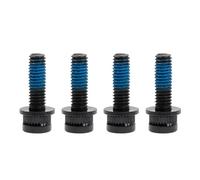 4Pcs M6x18mm MTB Caliper Bolts Bike Hydraulic Disc Brake Caliper Adapter Bolts Compatible with Shimano Bike Overall Length 25 mm Black