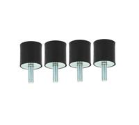 4pcs M8 Rubber Mounts Anti Vibration Silentblock Boat Bobbins(VD30x30 M8x23)