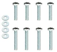 4pcs M8x45mm and 4pcs M8x50mm for Large Curved TV Mounting Bracket Screws VESA Set + Washers