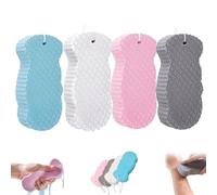 4pcs Magic Super Soft Exfoliating Bath Sponge, Gentle Exfoliating Bath Sponges, Double-Sided Ultra Soft Fiber Sponges, for Skin Cleansing, Dead Skin Removing, Facial & Body Care, for Bath & Shower