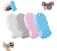 4pcs Magic Super Soft Exfoliating BathSponge, Magic Exfoliating Bath Sponge, 3D Super Soft Exfoliatings BathSponge, Reusable for Adults Children and Women