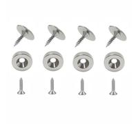 4PCS Magnetic Cabinet Door Closure, Strong Magnetic Invisible Design and Anti-Corrosion Silent Operation, Metal Magnetic Catch, Concealed Closet Door Catch Closer Hidden Latch for Cabinet Closet