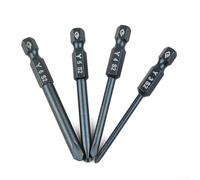 4pcs Magnetic for Screwdriver Bit Set with 1/4 Inch Hex Shank 65mm Y3 Y4 Y5 Y6 Tips for Electric Hand Drill and Cordless Driver Tools