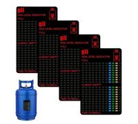 4PCS Magnetic Gas Bottle Level Indicator Reusable Gas Bottle Gas Level Monitor Measuring Checker Device for Propane Butane LPG Fuel Tank for Caravan Motorhome Home Kitchen