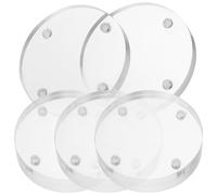 4pcs Magnetic Photo Frame Discs Mini Acrylic Picture Frames