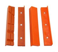 4pcs Magnetic PPT Soft Pad Vice Jaw Covers Compatible with 4, 5, 6 Inch Bench Vises, Milling Clamps and Drill Presses, Protects Delicate Metal, Wood, Plastic While Holding Firmly(6inch orange)