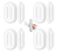 4Pcs Magnetic Remote Control Holder, TV Remote Control Wall Holder, White Wall Mounted Remote Control Holder, Strong Magnet Remote Holder, Multifunctional Wall Organiser for TV Remote Control Charge