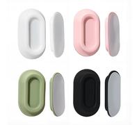 4pcs Magnetic remote control holder wall mounted, No Drill Strong Adhesive Remote Holder Wall Mount Organizer for Air Conditioner & TV Remotes, Fan Remote Control Silicone Wall Holder Multicolor