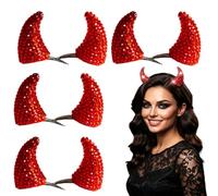 4Pcs Magnetic Rhinestone Devil Horns Hair Accessories (#1)