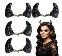 4Pcs Magnetic Rhinestone Devil Horns Hair Accessories (#2)