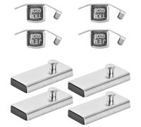 4Pcs Magnetic Seam Guide,Magnets Sewing Machine Attachments,Metal Sewing Straight Seam Guide Gauge,Magnetic Seam Allowance,Metal Seam Guide for Universal Sewing Machines Foot Parts Accessories.