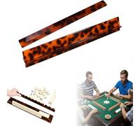 4PCS Mahjong Rack With Pusher - Quick Setup, High-Strength Organizer | Scratch-Resistant Rounded Edges | Ideal For Home Game Room, Community Center