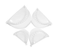 4pcs Manual Dumpling Mould Press for Hand Pies and Filled Pastries | Plastic PP Build, White Finish, Easy Cleanup and Storage, for Beginners and Home Cooks