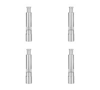 4pcs Manual Stainless Steel Pepper Grinder with Thumb Push Button