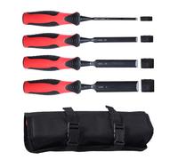 4Pcs Manual Wood Carving Hand Tool Set Professional Carpenter Woodworking Gouges Hand Tool 6/12/19/25mm