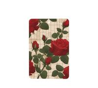 4pcs Many Red Roses Car Aroma Diffuser Rectangle Hanging Fragrance Tablet Car Interior Decoration Closet Shoe Closet Fragrance Freshener
