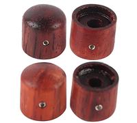 4pcs Maple Wood Effect Pedal Control Amplifier Knobs for Electric Guitar Bass, Electric Guitar Amp Knob Replacement with Natural Wood Grain, Fits Concentric and Split