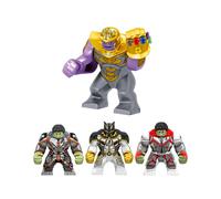 (4pcs) Marvel Hero Mini Build Blocks Toys Thanos Hulk Black Panther For Kids Gifts