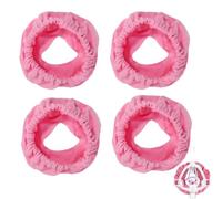 4pcs Mask Cushion Covers Mask Liners for CPAP, Soft Mask Liners for Most CPAP Full Face Masks, Elastic Face Cushion Pads Covers, Reducing Indentation Marks (Pink)