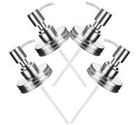 4pcs Mason Jar Soap Dispenser Pump Heads for 70mm Jars