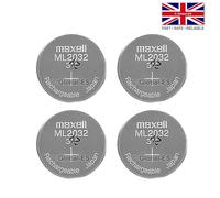 4pcs Maxell ML2032 Rechargeable CR2032 Lithium LMO Coin Cell Battery - 3V 65mAh