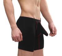 4Pcs Mens Ball Pouch Underwear Boxer Briefs with Pouch for Balls Jockstrap Bulge Enhancer Running Male Athletic Hammock Pouch for Men Soft Sports Comfort Workout Classic Sexy Stripes Black