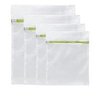 4Pcs Mesh Laundry Bags, Reusable, Durable, Polyester Washing Machine Bag Pouch, Machine Bags for Delicate Blouse, Hosiery, Underwear, Bra, Lingerie and Baby Clothes