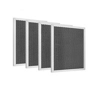 4PCS Meshs Ranges Hood Filter Vent Replacement Kitchen Exhaust Fan Filter Vent Hood Aluminum Texture Grease