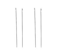 4pcs Metal Beading Needles Bead Crochet Hooks Beaded Needles Steel Wood Bead Needle Threader Jewelry Making Tools Beading Needles