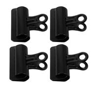 4pcs Metal Bulldog Clips for Documents and Bills Black