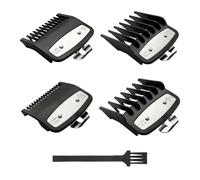 4pcs Metal Clip Clipper Guards for Wahl, Fade Combs (1/4" 1/8" 1/16" 3/16"), Professional Blending Guides Compatible with Magic Clip, Senior, Legend, Super Taper
