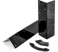 4pcs Metal Corner Brackets with Screws for Garden Raised Beds, Providing Support and Stability for Elevated Bed Frames Compatible with Wood Materials