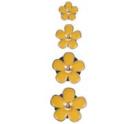 4pcs Metal Daisy Car Vent Diffuser Clip, Cute Aroma Freshener Decor | Strong Simple Clip Fits Air Vent Slats and Aroma Pads, Freshens Interior Air for Commuting, Home Use or Gifting