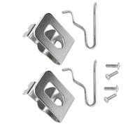 4Pcs Metal Electric Drill Belt Clips, Rust Tool Hooks for Garage Workbench Organization N268241 Stainless Steel Belt Clip