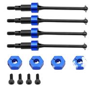 4pcs Metal Front And Rear Drive Shaft Driveshaft Compatible With 1/18 Grom GROM RC Car Upgrade Parts Accessories Universal Fit Aftermarket Replacement