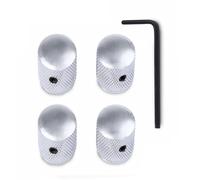 4PCS Metal Guitar Control Knobs Round Knob Set Metal Volumes Knobs For Precise Volumes And Tone Tuning On Electric Guitars Guitar Accessories