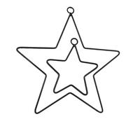 4Pcs Metal Hanging Stars Christmas Window Decorations Star Wreath Frame Xmas Star Decorations Wire Wreath Rings Floral Wreath Crafts Hoops for Christmas Tree Thanksgiving Macrame Frame Dreamcatcher