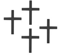 4PCS Metal Jesus Christian Cross Emblem Sticker,Metal Jesus Christ Cross Badge Sticker,3D Car Cross S-ticker,Self Adhesive C-ross Auto Emblem Decal for Car Laptops Refrigerator Luggage Motorcycle