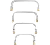 4pcs Metal Lock Clasp Purse Frame for DIY Handbag Sewing Projects