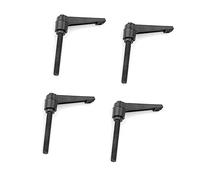 4PCS Metal Machine Knobs Adjustable Male Thread Handles for Printing Equipment and Dyeing Equipment Durable Zinc Alloy Carbon Steel (Screw Length 80MM)