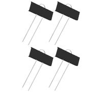 4pcs Metal Plant Name Tags Stainless Steel Markers Planting Day | Black Pointed Labels for Vegetable and Plant Use, Modern DIY Decoration, Easy to Use