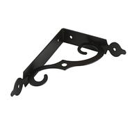 4pcs Metal Shelf Bracket L Shape Thickened Corner Brace Right Angle for Commodity Furniture Fittings Hardware for Shelves(Black 140mm)